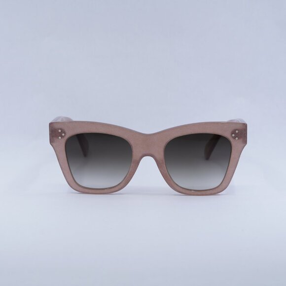 ?️New Celine CL4004IN 74F Sunglasses Milky Pink Frame, Brown Lenses main image 8